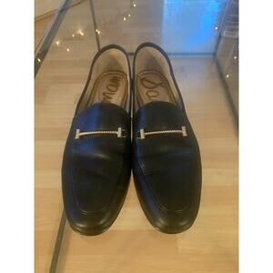 Woman’s Sam Edelman Black Lior Leather Loafer Sz 8.5